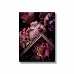 Moderne Wandbilder mit Blumen pinke Pfingstrosen Blüten kombiniert mit Gold Fineartprints von HEARTMADE Prints Postershop Fotografien von Anna Schneider